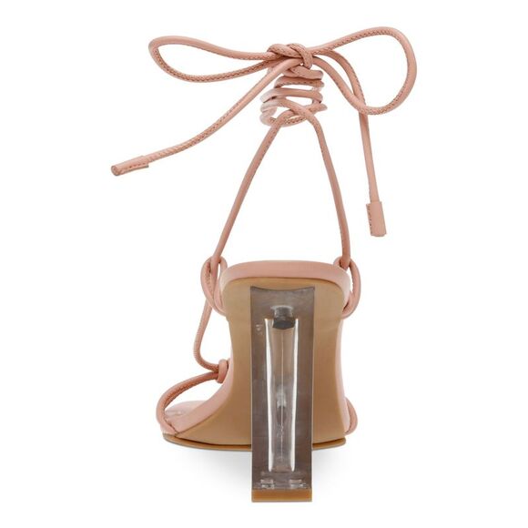 WILD PAIR Womens Nude Beige Santeago Square Toe Wedge Heeled Thong Sandals 10 M - Picture 2 of 4